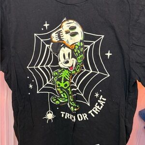 Black Halloween Disney Mickey T-Shirt